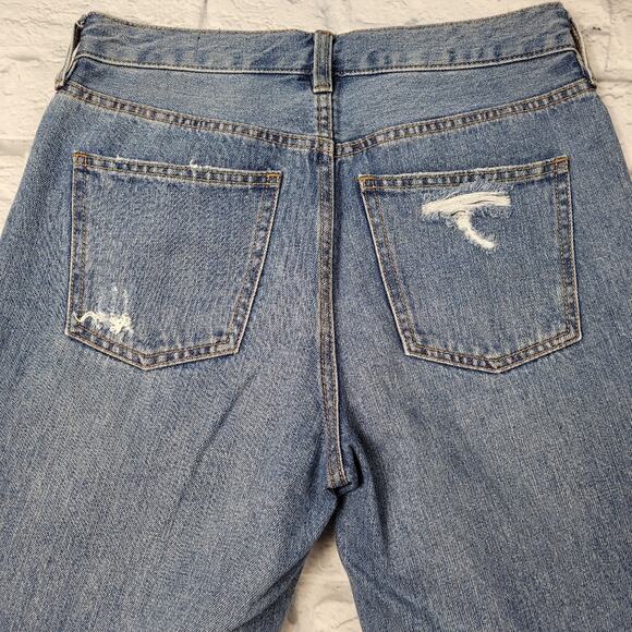 We the Free Jeans size 26 Regular High Rise Destroyed Exposed Copper Button Fly - Picture 8 of 16